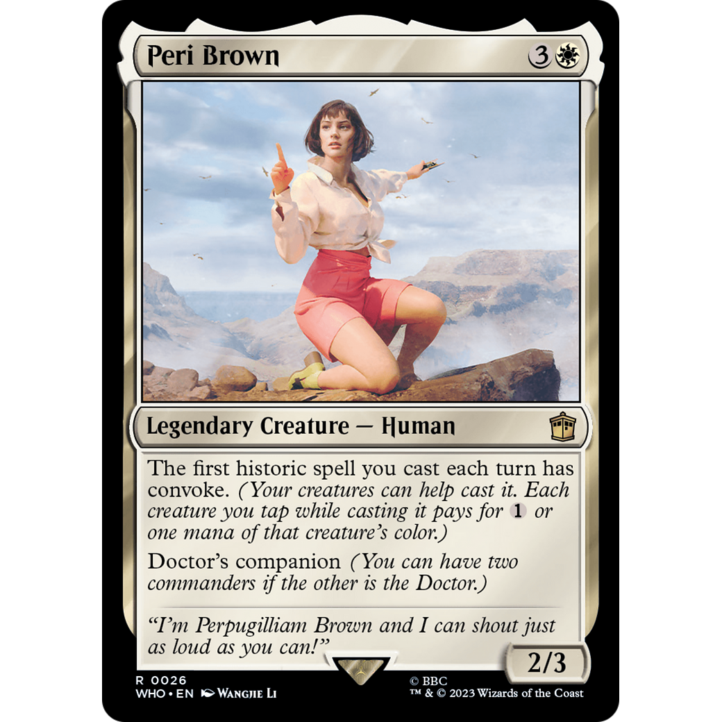 Peri Brown (WHO-026) - Doctor Who Foil
