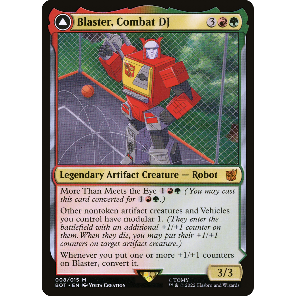 Blaster, Combat DJ (BOT-008) - Transformers: (convertdfc) Foil