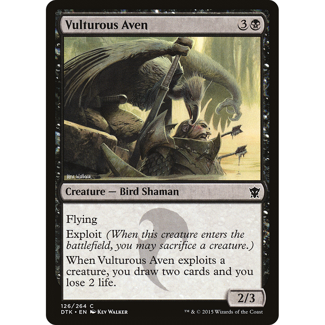 Vulturous Aven (DTK-126) - Dragons of Tarkir