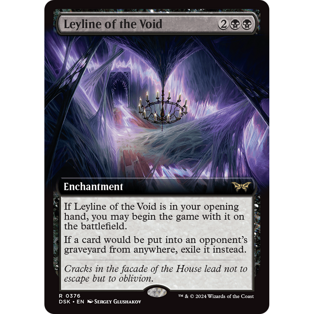 Leyline of the Void (DSK-376) - Duskmourn: House of Horror: (Extended Art) Foil