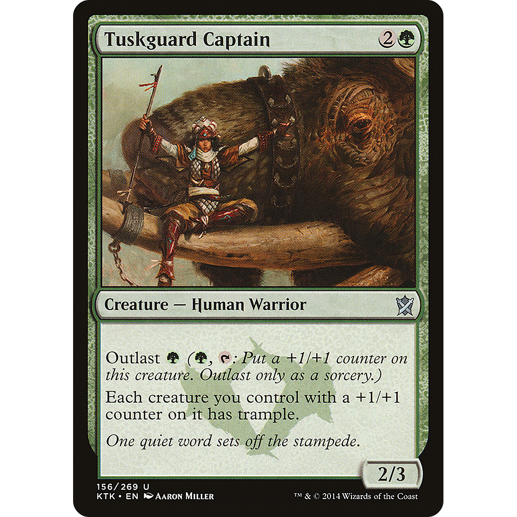 Tuskguard Captain (KTK-156) - Khans of Tarkir Foil