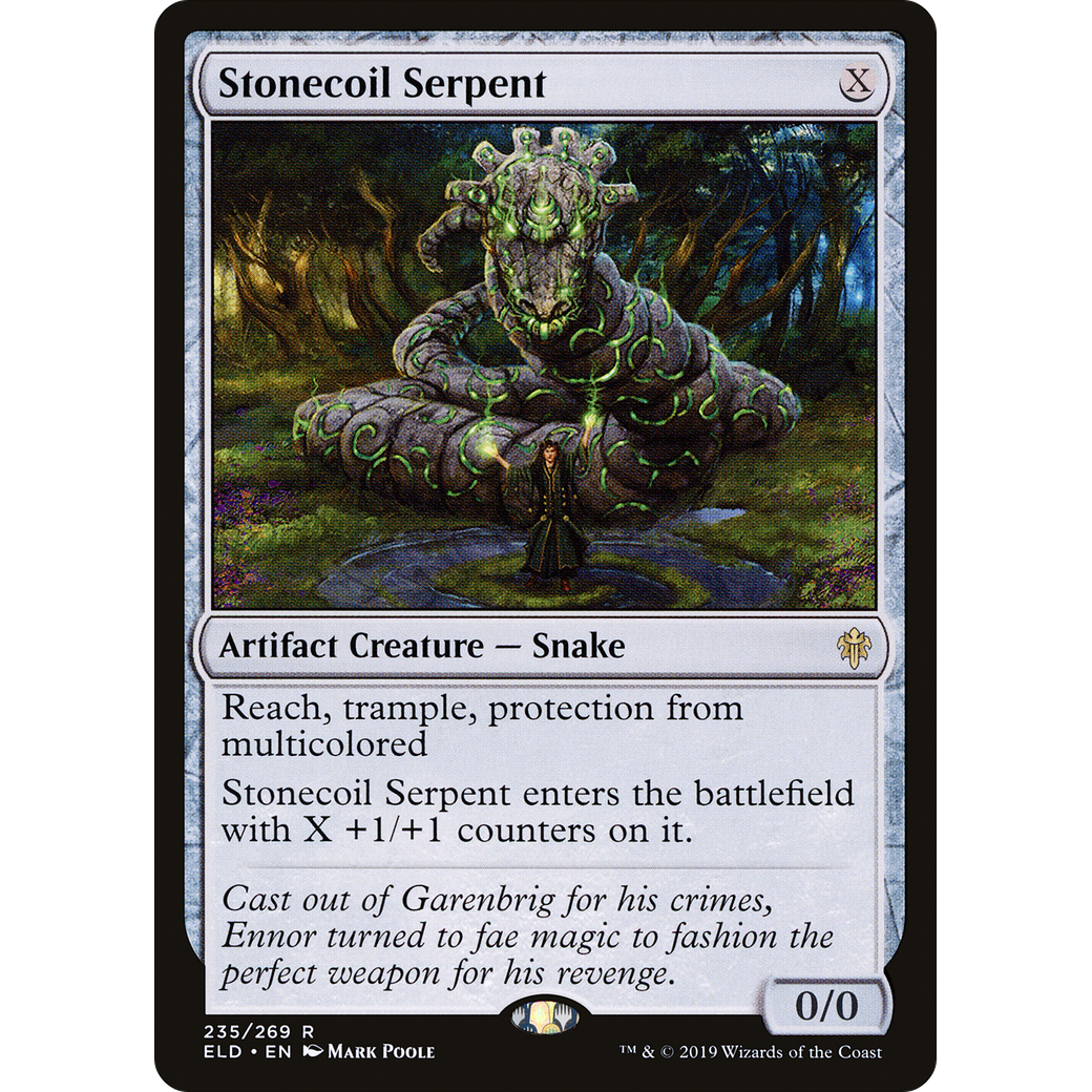 Stonecoil Serpent (ELD-235) - Throne of Eldraine Foil