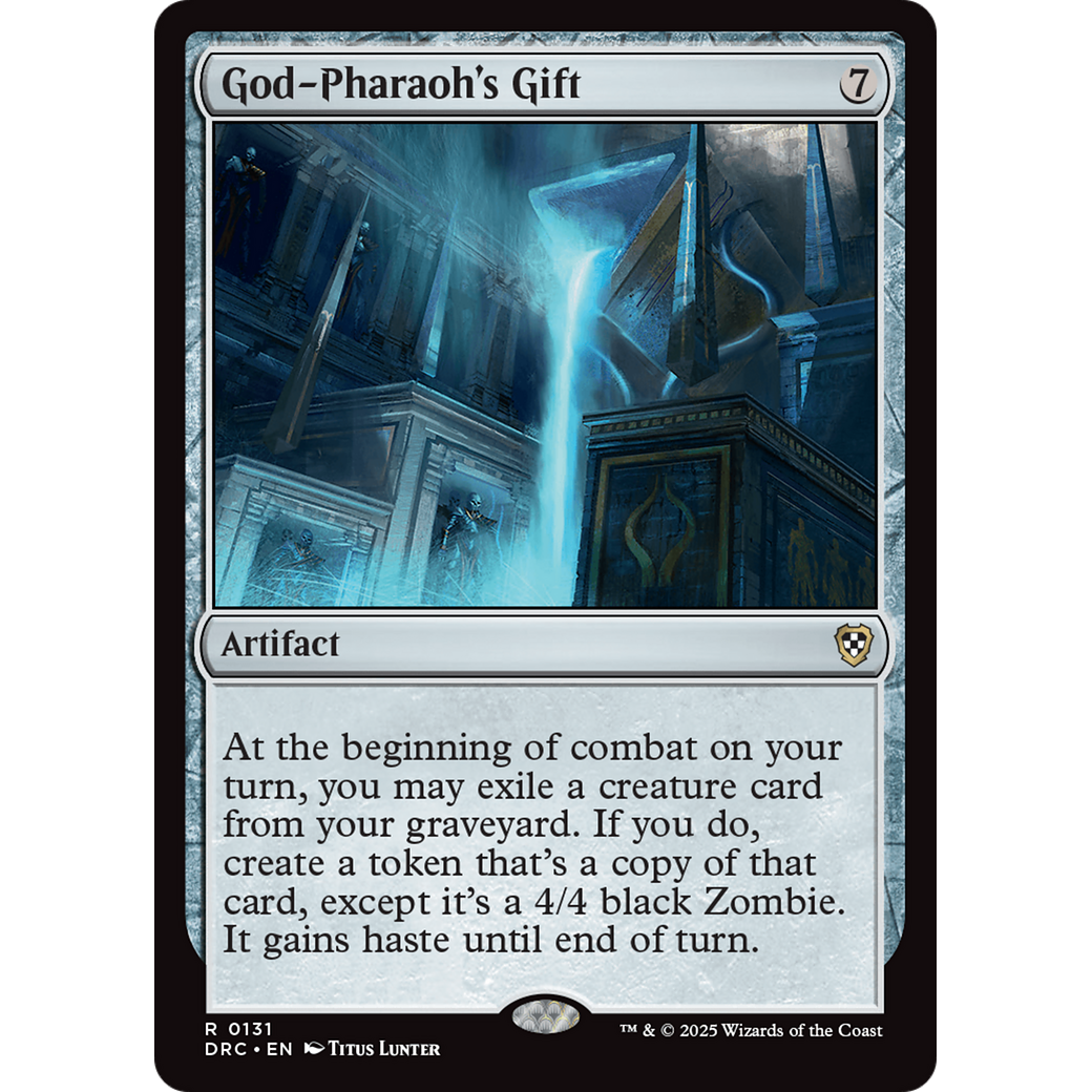 God-Pharaoh's Gift (DRC-131) - Commander: Aetherdrift Foil