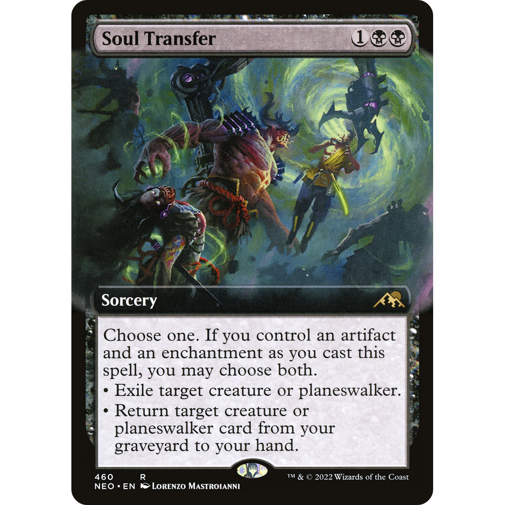 Soul Transfer (NEO-460) - Kamigawa: Neon Dynasty: (Extended Art)