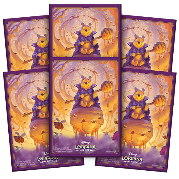 Disney Lorcana - Azurite Sea - Pooh, Hunny Wizard Sleeves (65ct) (Pre-Order) (Expected 11/15/24)