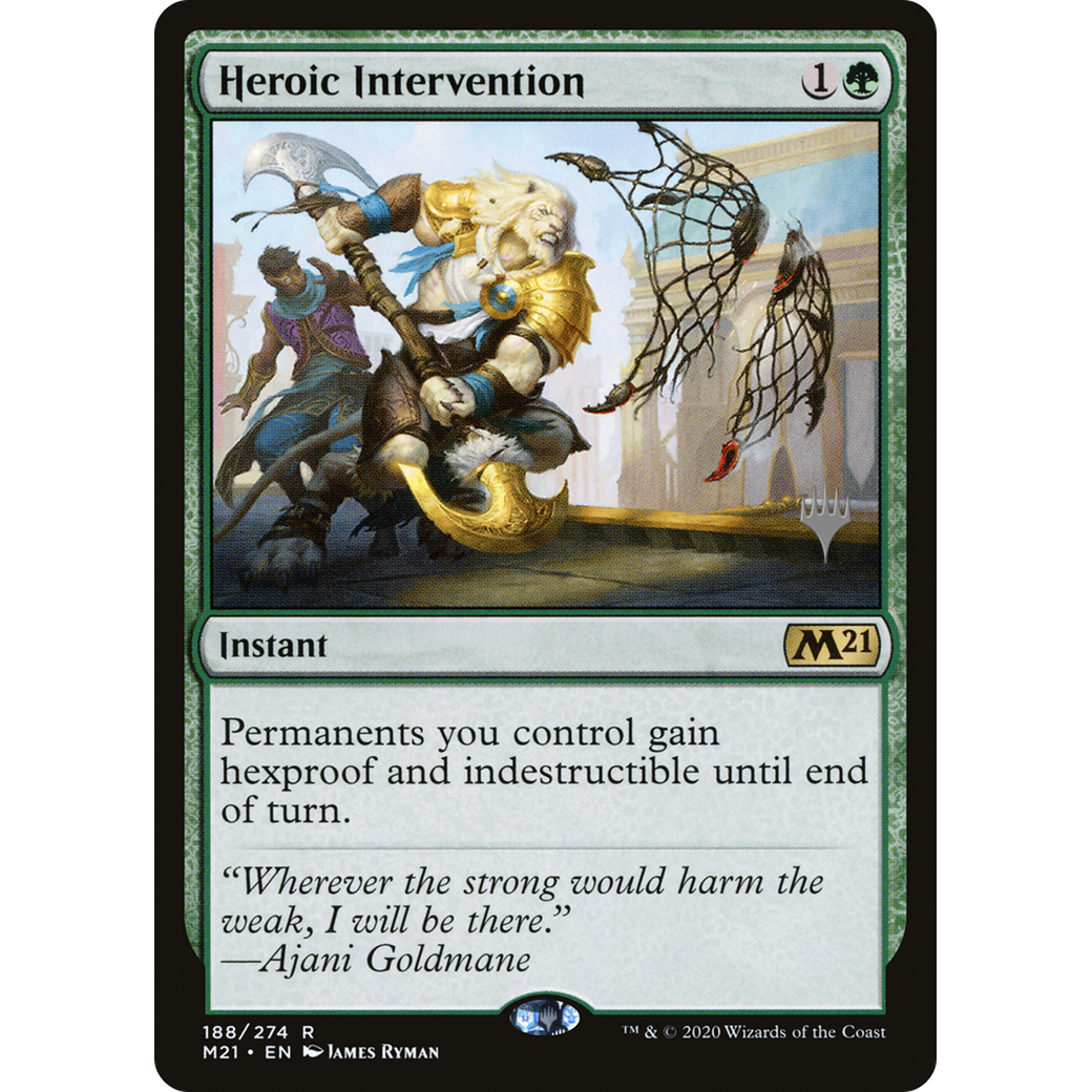 Heroic Intervention (PPM21-188) - Core Set 2021 Promos
