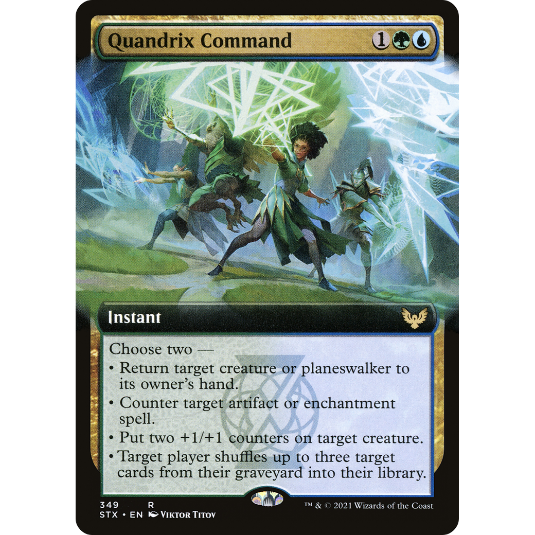 Quandrix Command (Extended Art) (STX-349) - Strixhaven: School of Mages: (Extended Art)