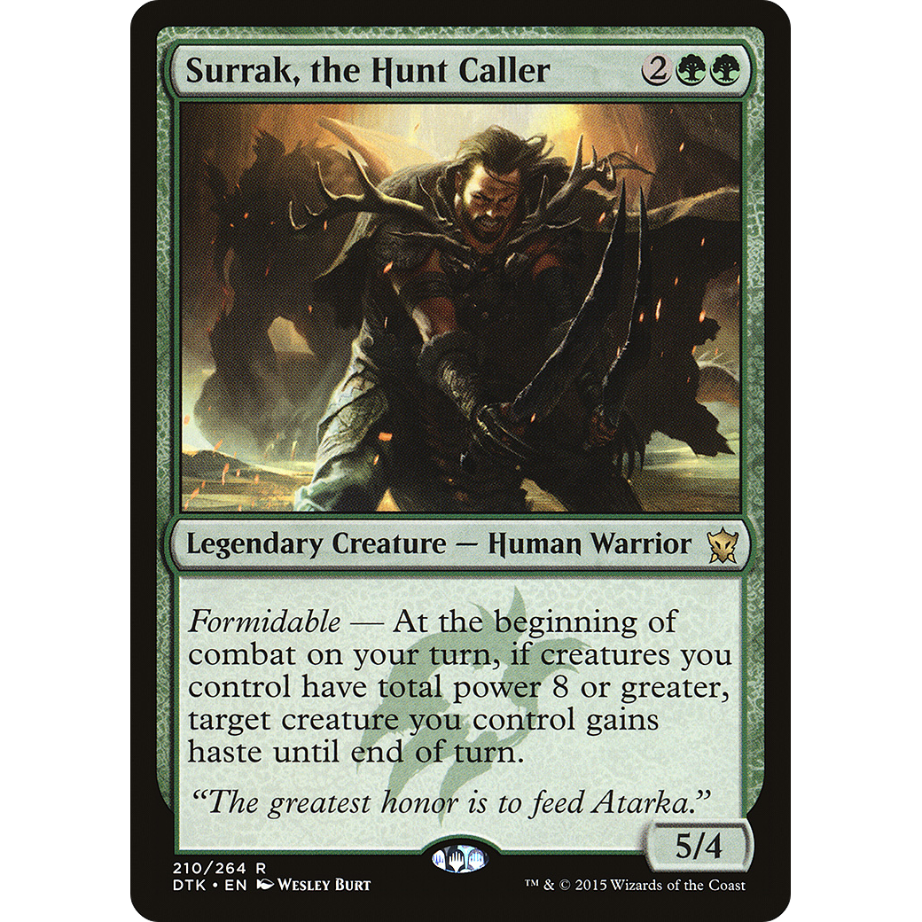 Surrak, the Hunt Caller (DTK-210) - Dragons of Tarkir Foil