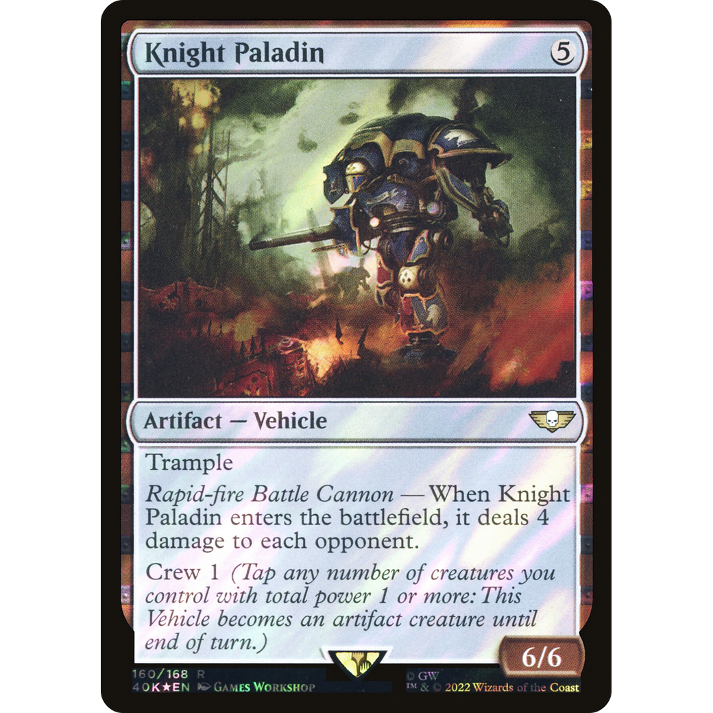 Knight Paladin (40K-160) - Warhammer 40,000 Commander Foil