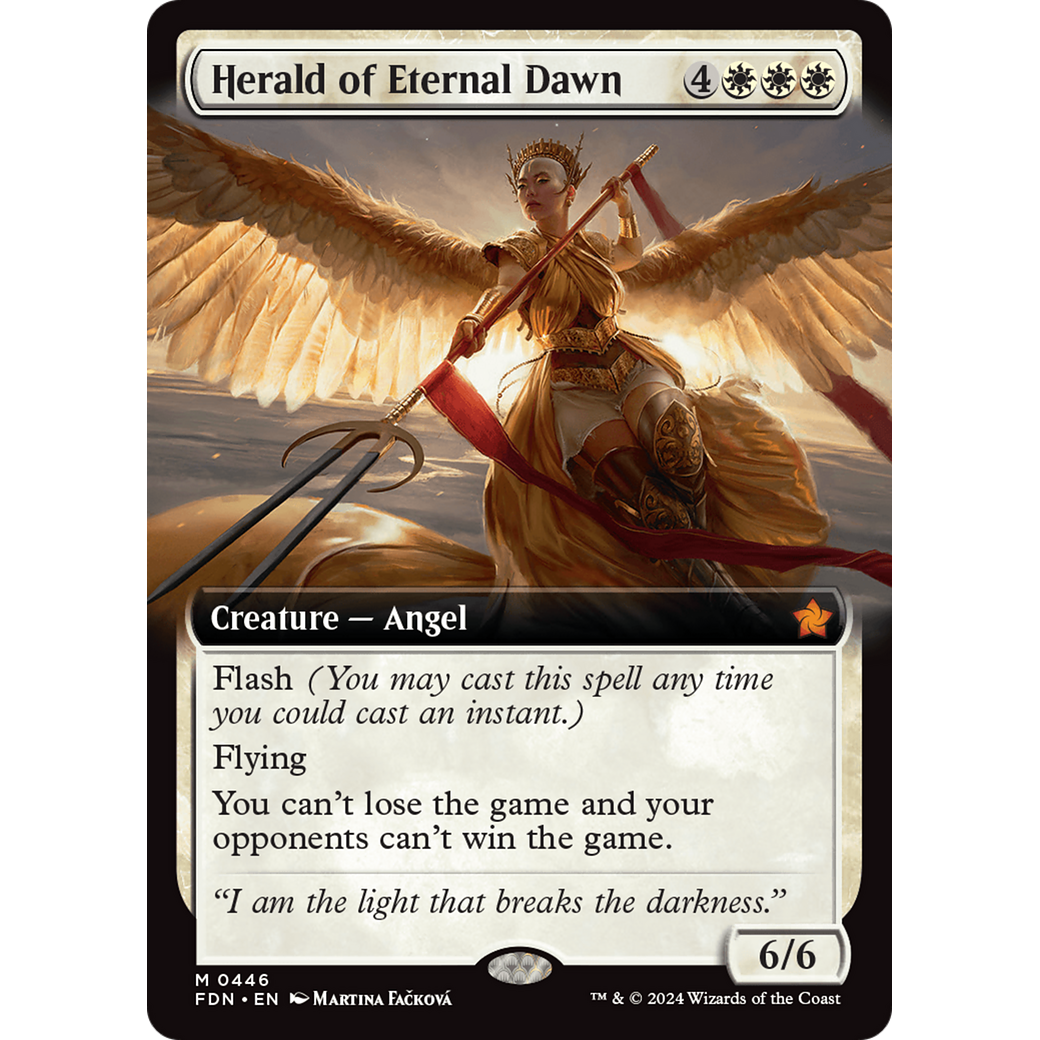 Herald of Eternal Dawn (FDN-446) - Foundations: (Extended Art) Foil