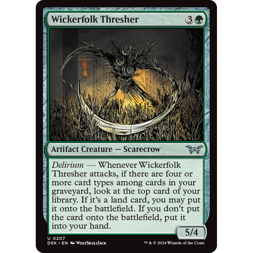 Wickerfolk Thresher (DSK-207) - Duskmourn: House of Horror Foil