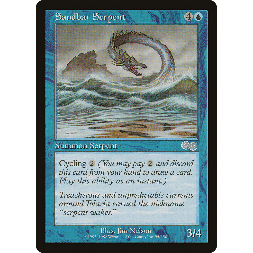 Sandbar Serpent (USG-095) - Urza's Saga