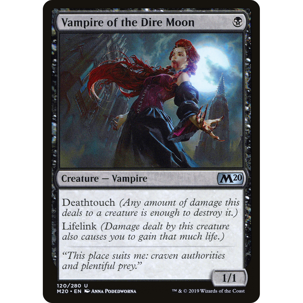 Vampire of the Dire Moon (M20-120) - Core Set 2020