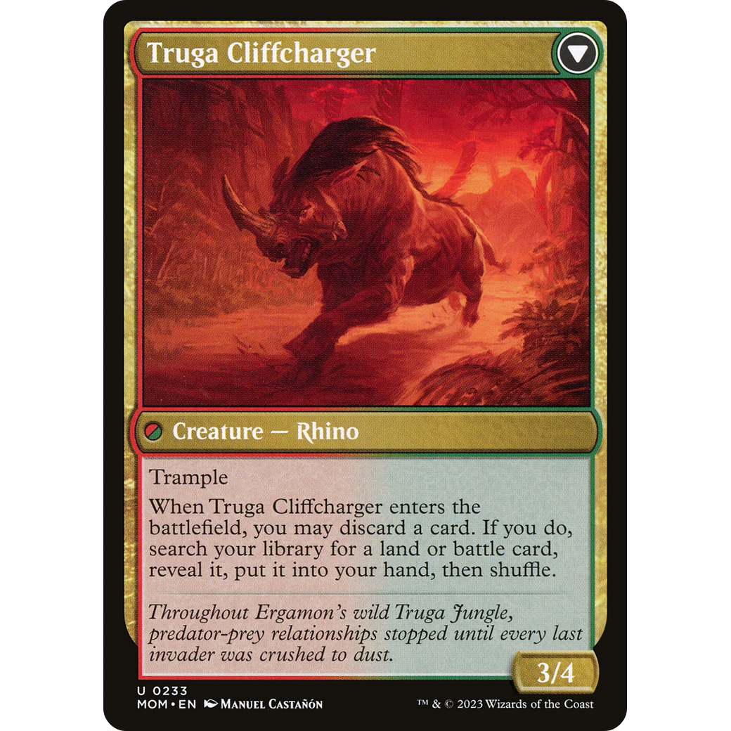 Invasion of Ergamon // Truga Cliffcharger (MOM-233) - March of the Machine
