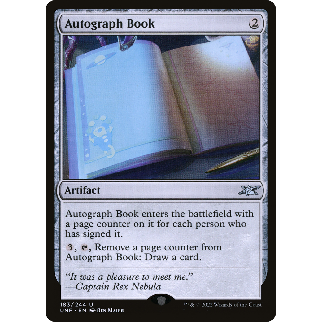Autograph Book (UNF-183) - Unfinity