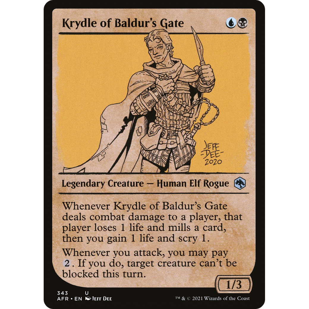 Krydle of Baldur's Gate (Showcase) (AFR-343) - Adventures in the Forgotten Realms: (Showcase) Foil