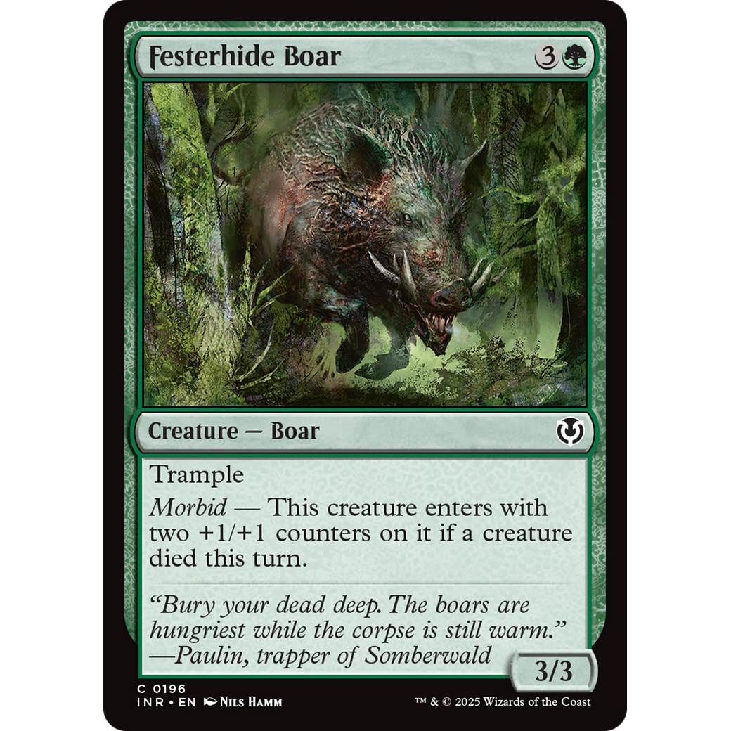 Festerhide Boar (INR-196) - Innistrad Remastered