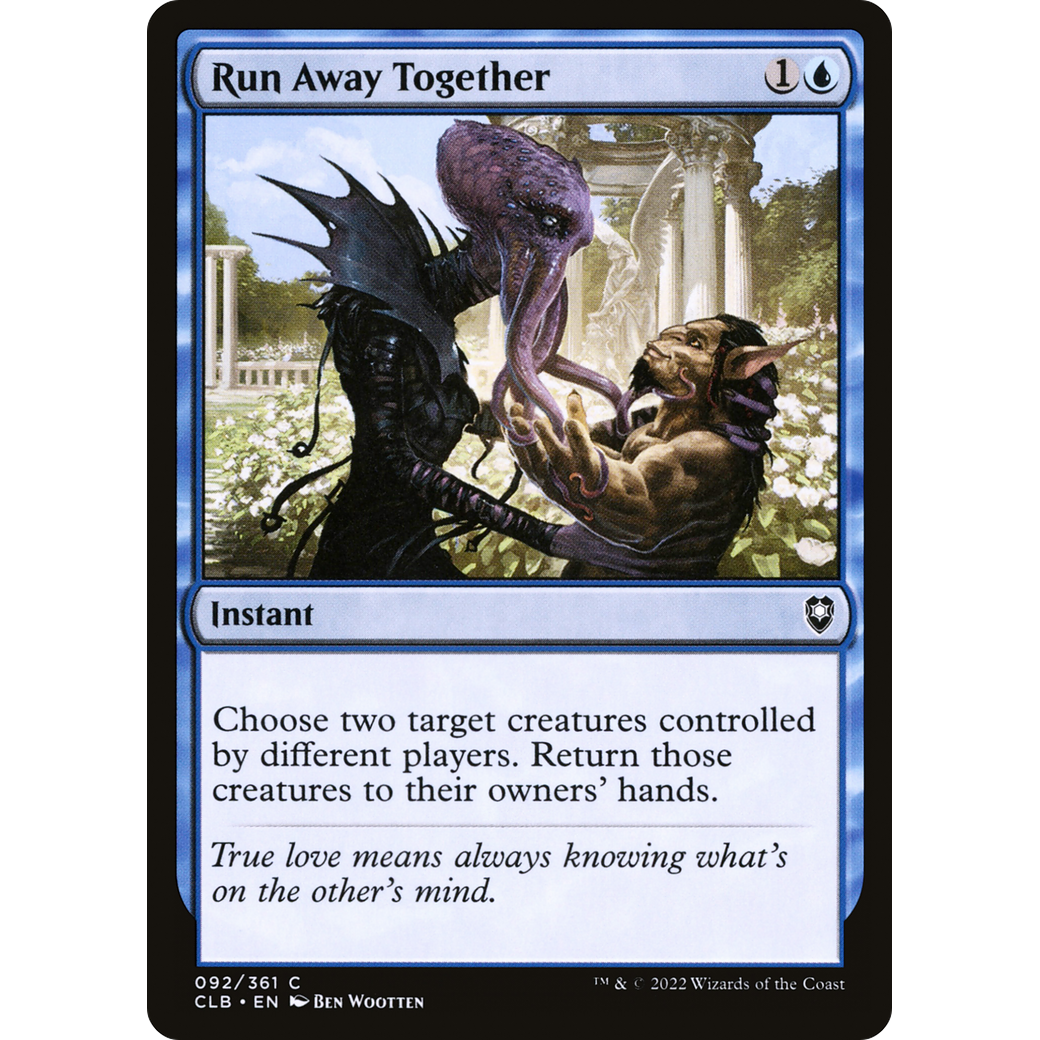 Run Away Together (CLB-092) - Commander Legends: Battle for Baldur's Gate Foil