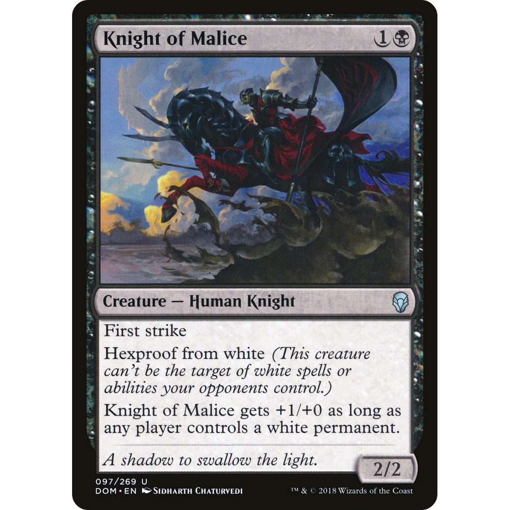 Knight of Malice (DOM-097) - Dominaria Foil