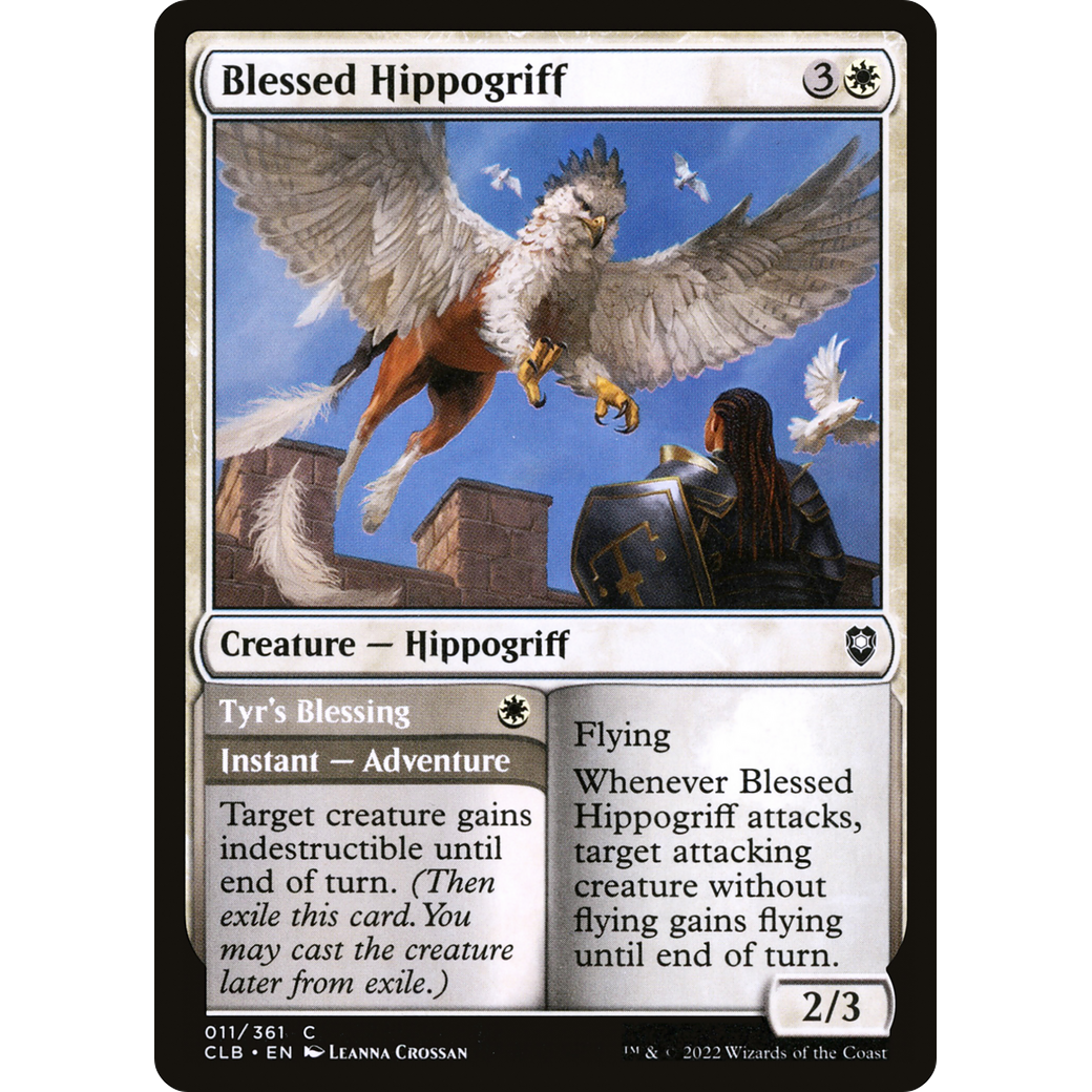 Blessed Hippogriff // Tyr's Blessing (CLB-011) - Commander Legends: Battle for Baldur's Gate
