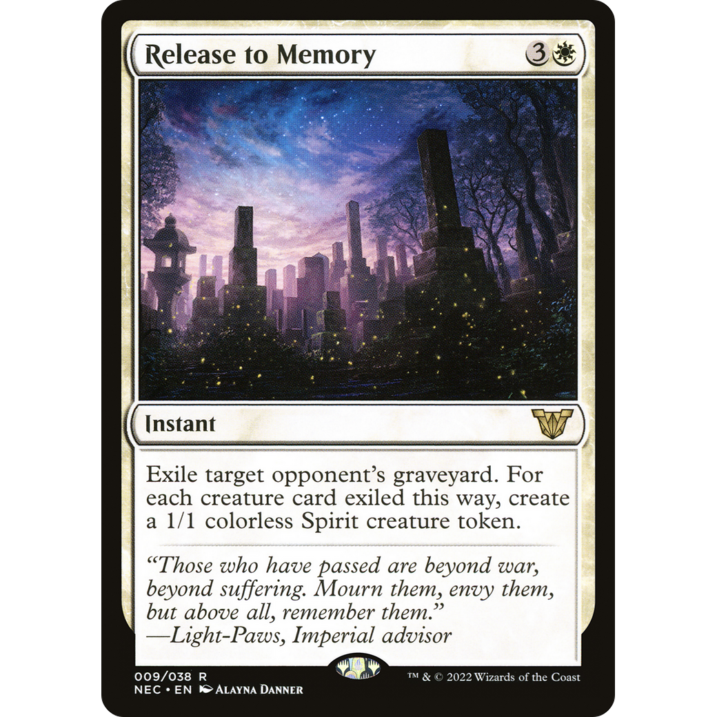 Release to Memory (NEC-009) - Neon Dynasty Commander