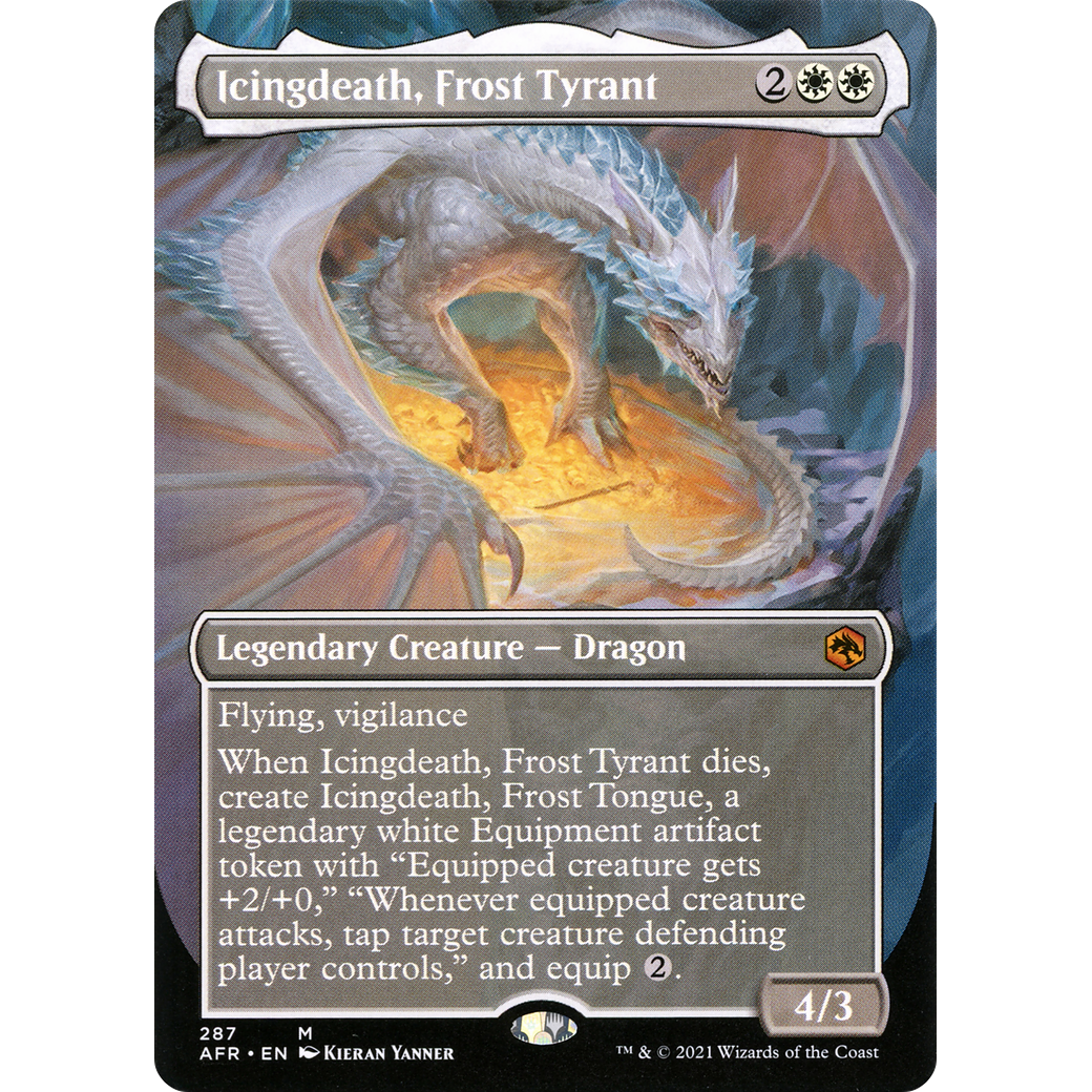 Icingdeath, Frost Tyrant (Borderless) (AFR-287) - Adventures in the Forgotten Realms (Borderless) Foil