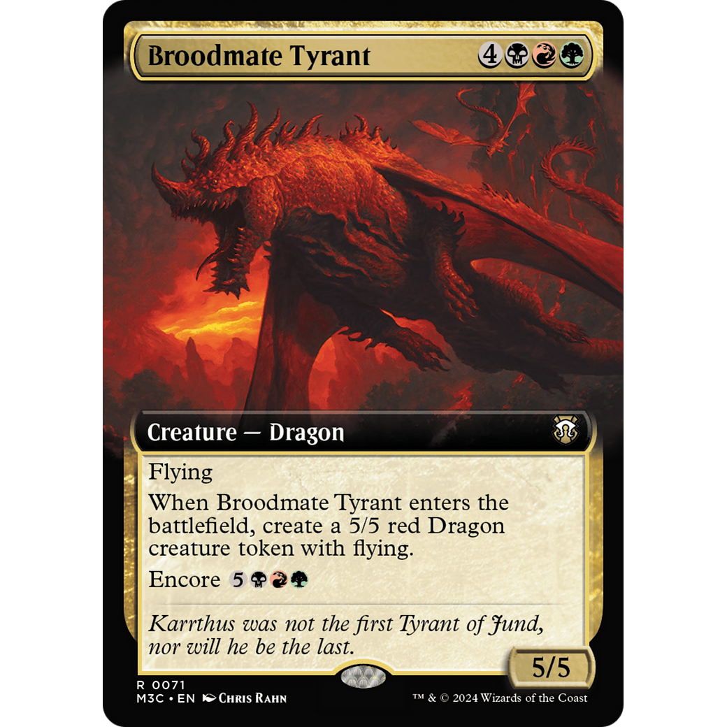 Broodmate Tyrant (M3C-071) - Modern Horizons 3 Commander: (Extended Art)