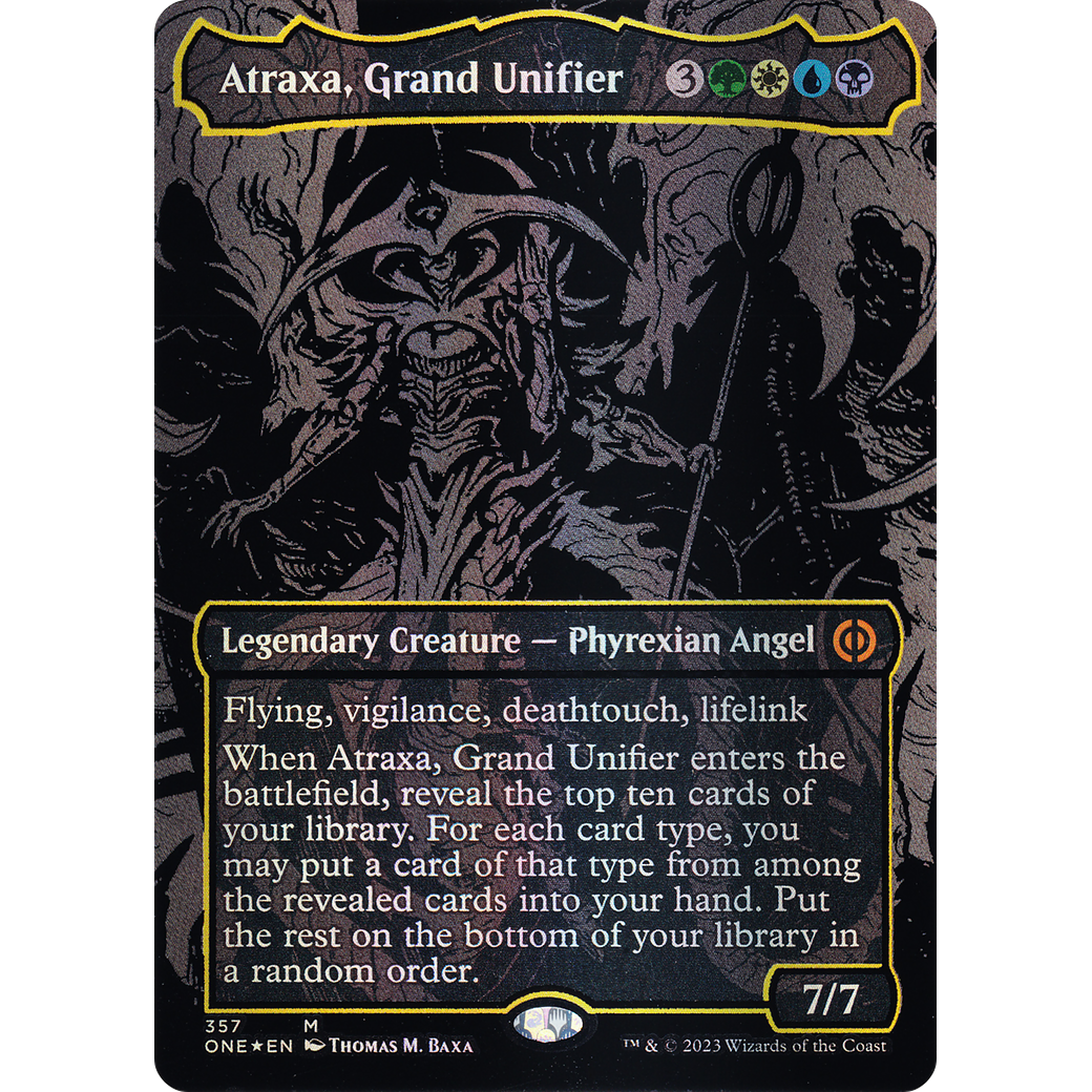 Atraxa, Grand Unifier (ONE-357) - Phyrexia: All Will Be One (Borderless) Foil