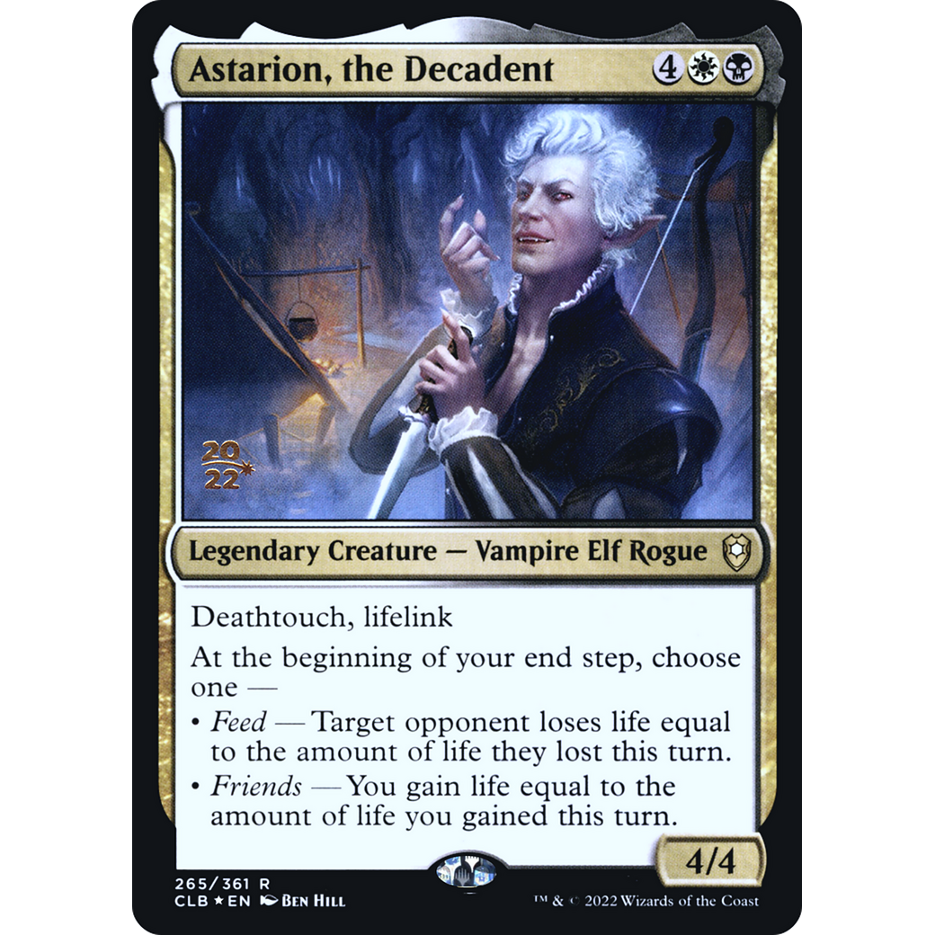 Astarion, the Decadent (PRE-265S) - Battle for Baldur's Gate Promos Foil