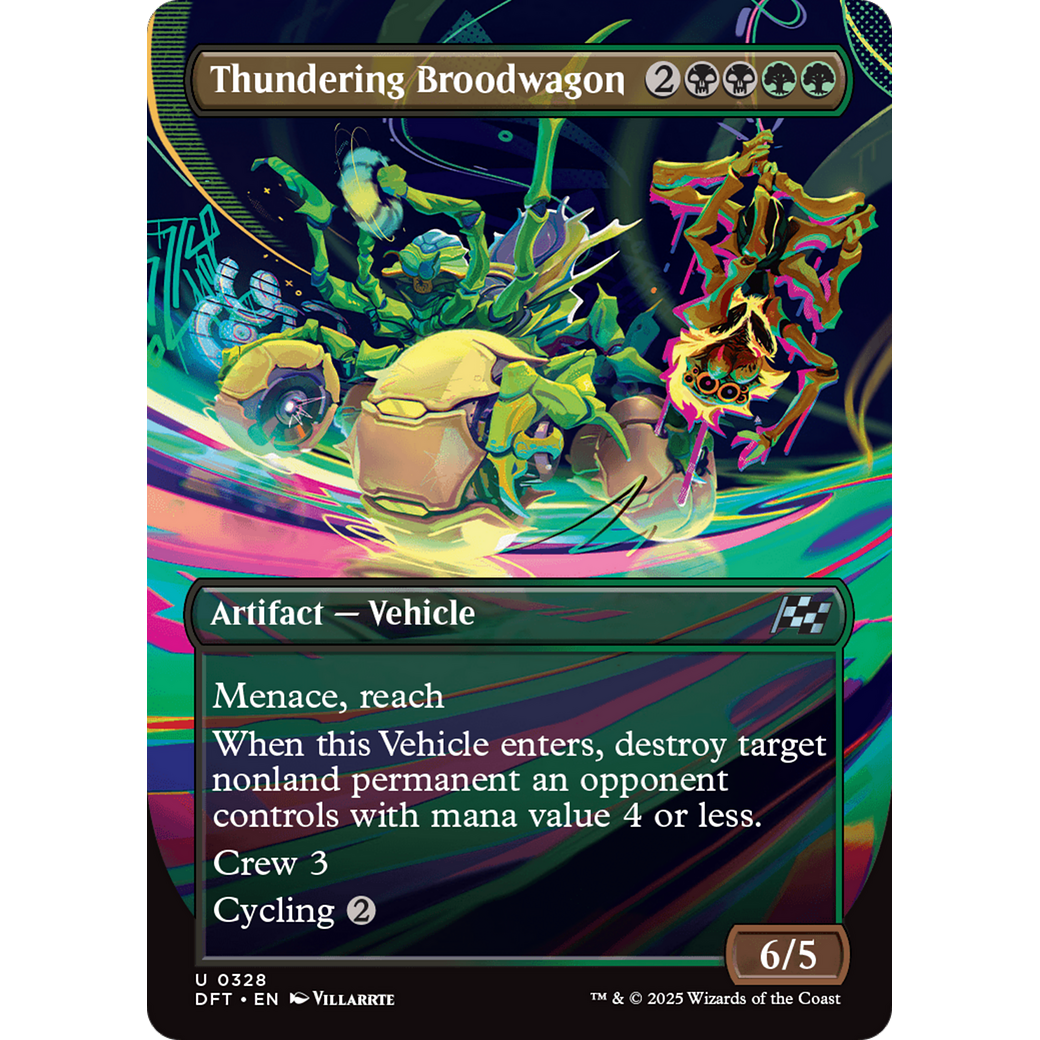 Thundering Broodwagon (DFT-328) - Aetherdrift (Borderless) Foil