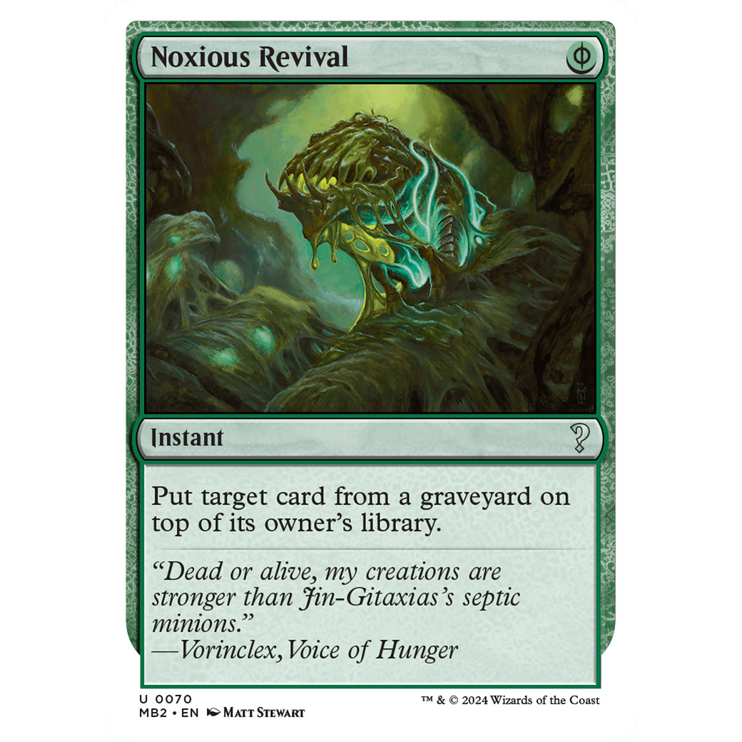 Noxious Revival (White Border) (MB2-070) - Mystery Booster 2