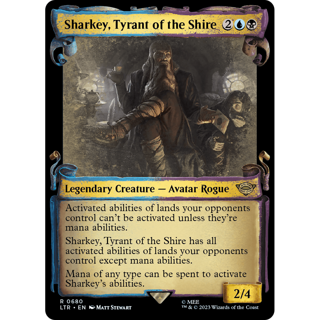 Sharkey, Tyrant of the Shire (LTR-680) - The Lord of the Rings: Tales of Middle-earth: (Showcase) Foil