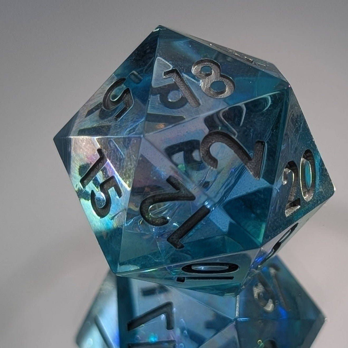 Oceanheart Opals - 7-Piece Luxury D&D Dice Set