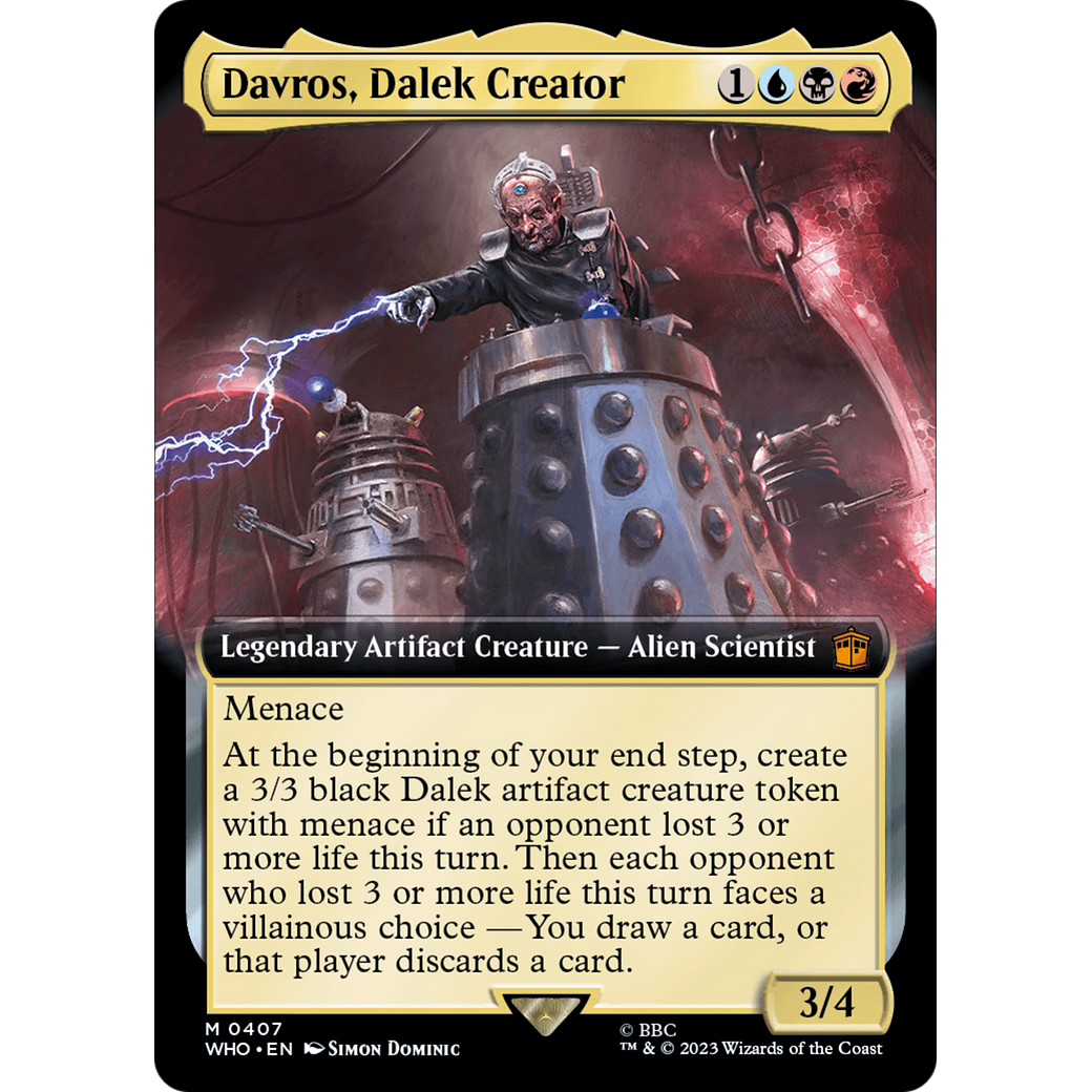 Davros, Dalek Creator (Extended Art) (WHO-407) - Doctor Who: (Extended Art) Foil