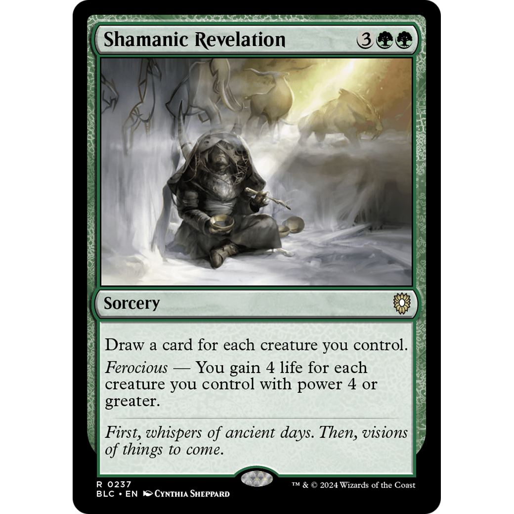 Shamanic Revelation (BLC-237) - Bloomburrow Commander