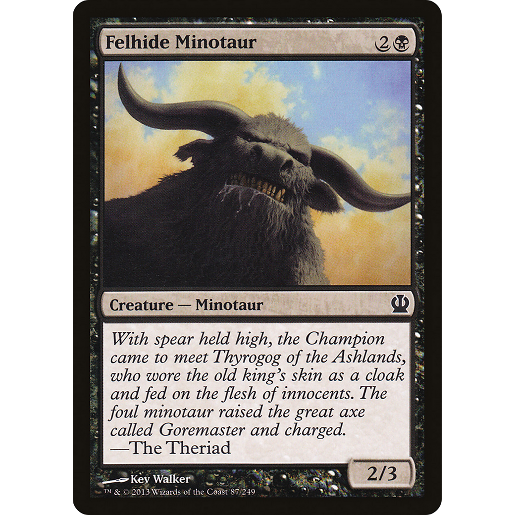 Felhide Minotaur (THS-087) - Theros Foil