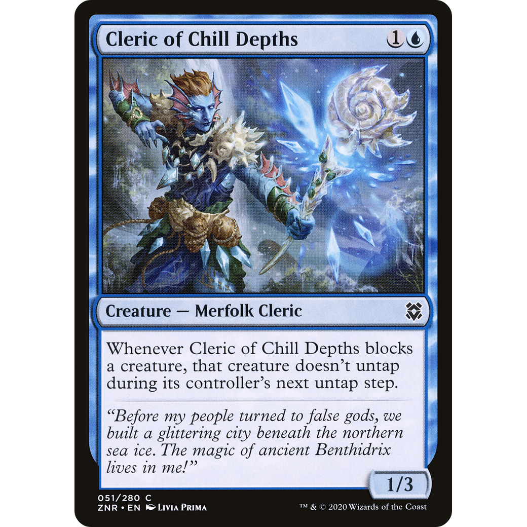 Cleric of Chill Depths (ZNR-051) - Zendikar Rising Foil
