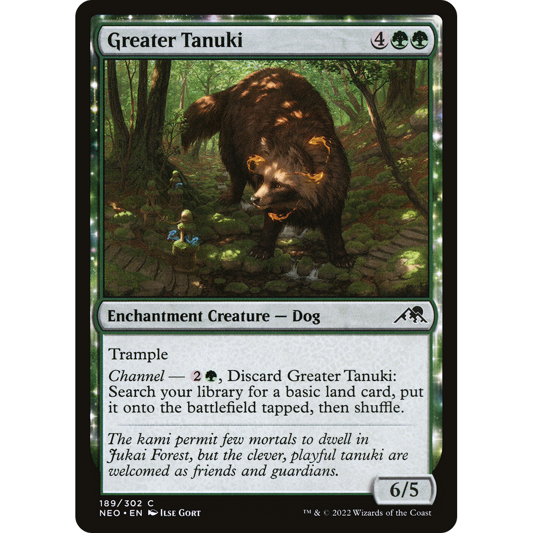 Greater Tanuki (NEO-189) - Kamigawa: Neon Dynasty: (enchantment)