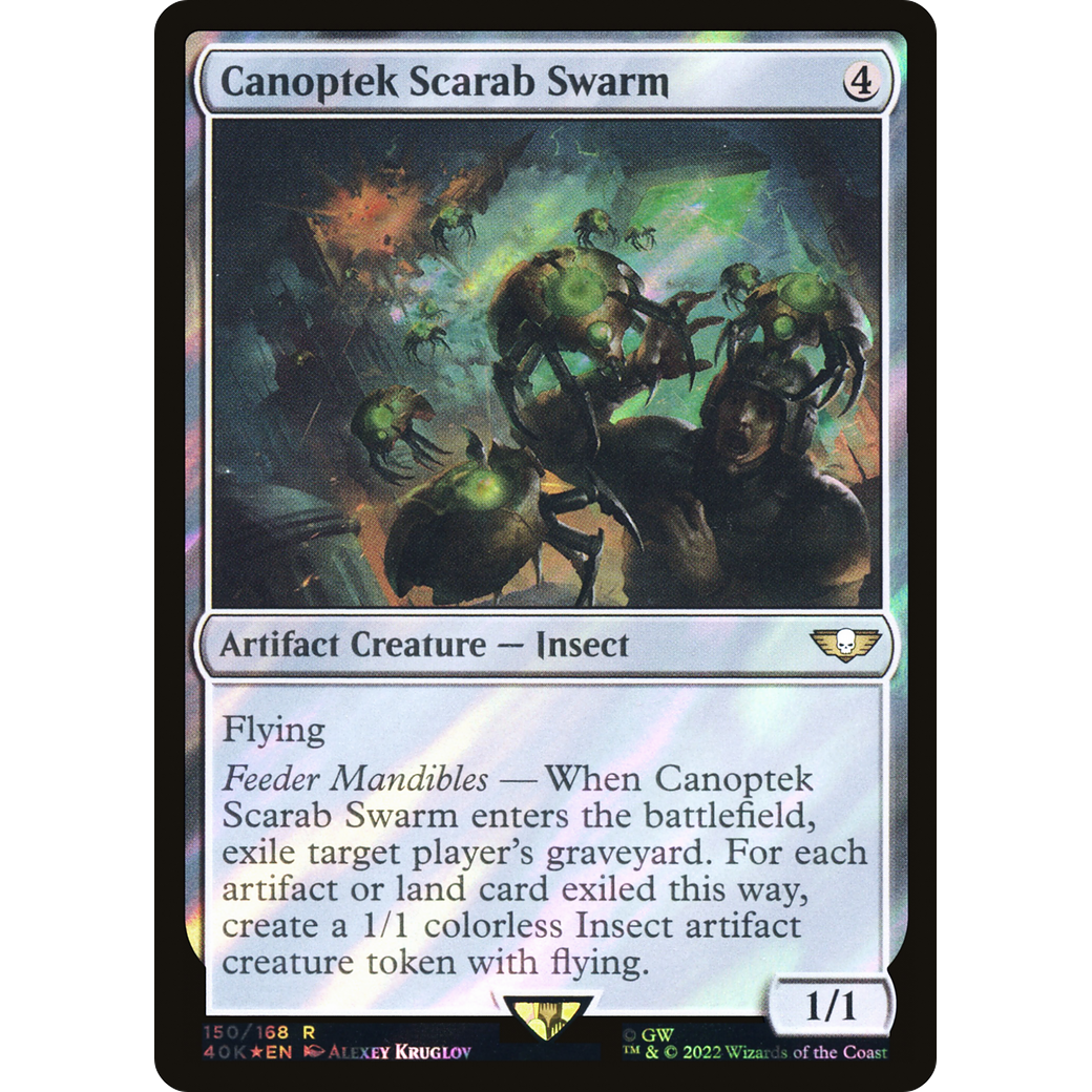 Canoptek Scarab Swarm (40K-150) - Warhammer 40,000 Commander Foil