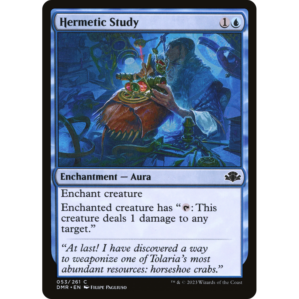 Hermetic Study (DMR-053) - Dominaria Remastered Foil