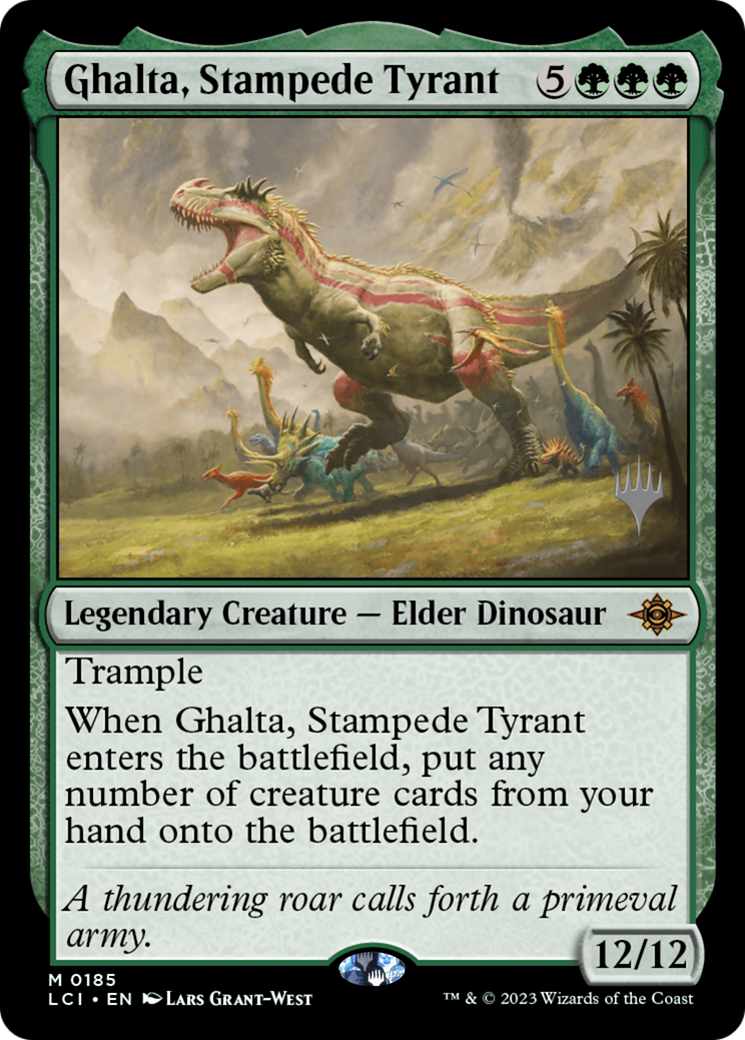 Ghalta, Stampede Tyrant (PPLCI-185P) - The Lost Caverns of Ixalan Promos Foil
