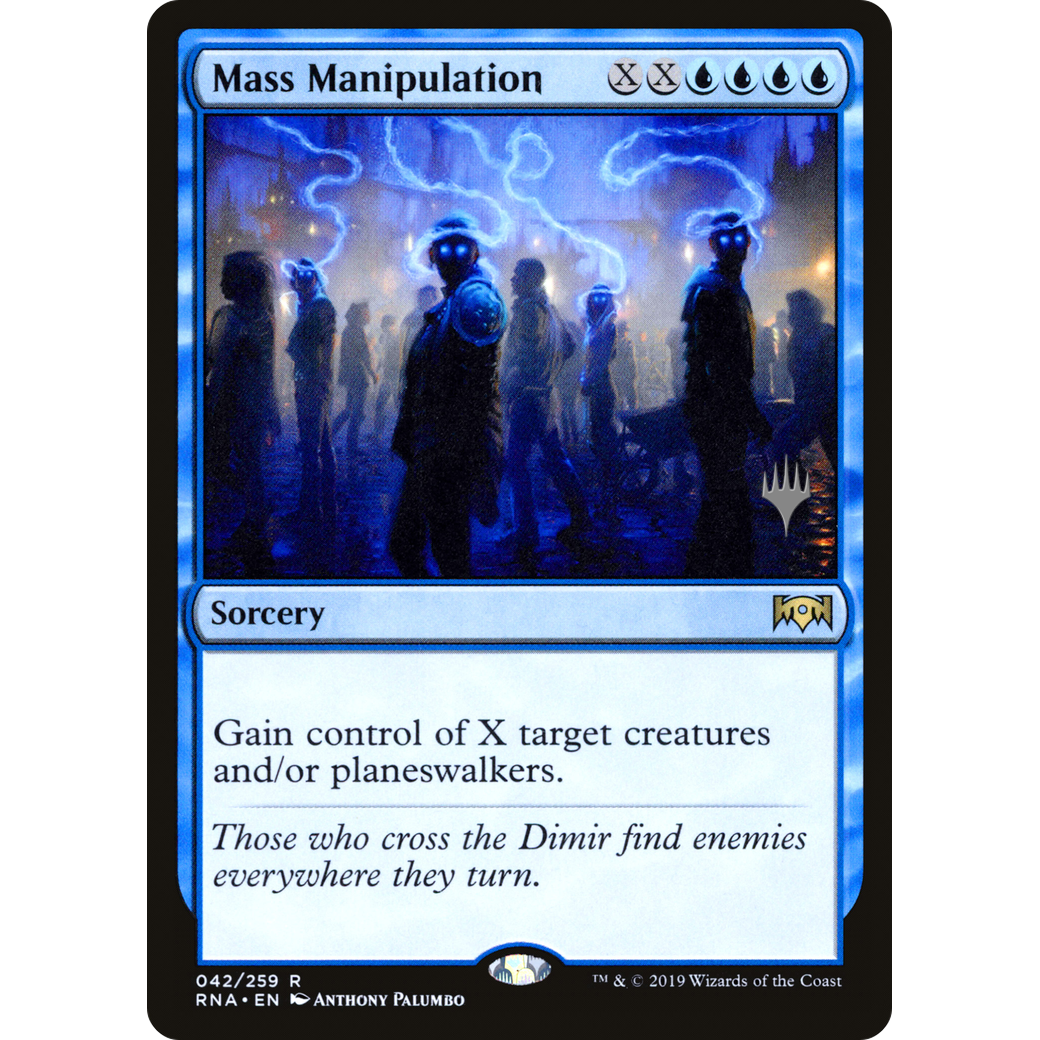 Mass Manipulation (PPTHB-042) - Ravnica Allegiance Promos Foil