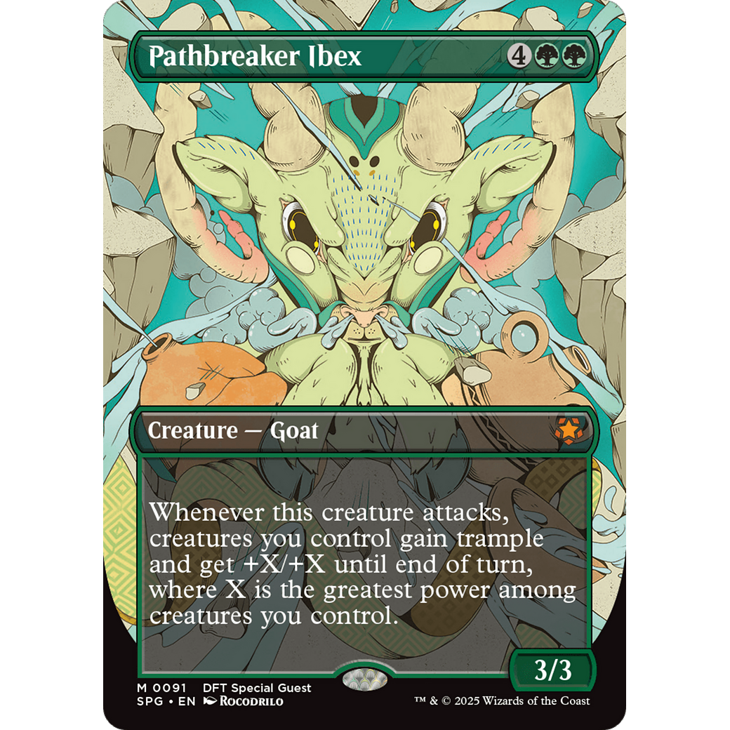 Pathbreaker Ibex (Borderless) (SPG-091) - Special Guests (Borderless) Foil