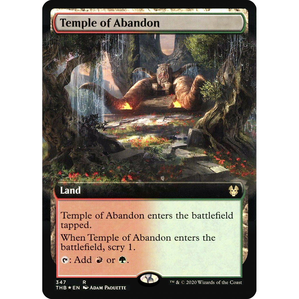 Temple of Abandon (THB-347★) - Theros Beyond Death: (Extended Art) Foil