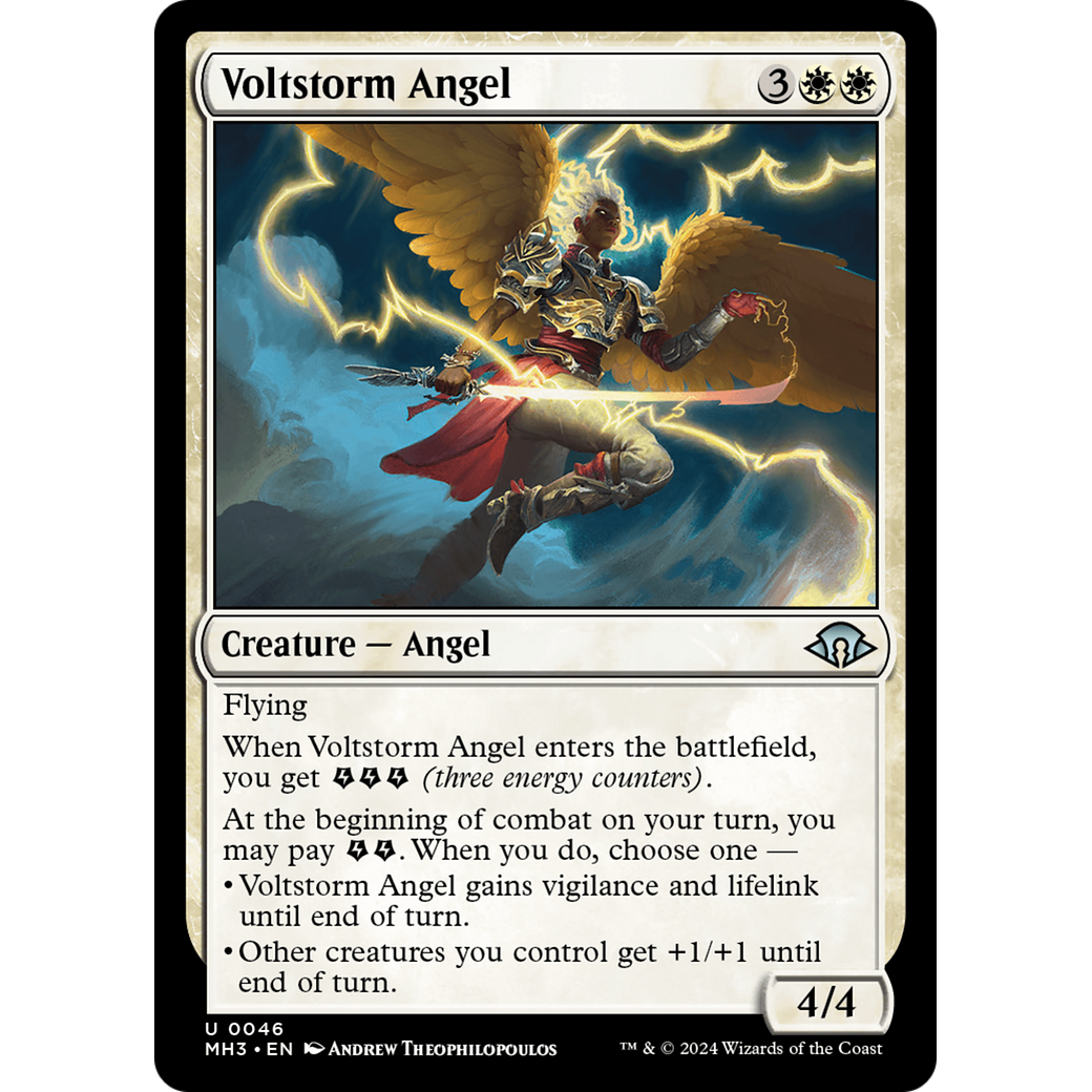 Voltstorm Angel (MH3-046) - Modern Horizons 3 Foil
