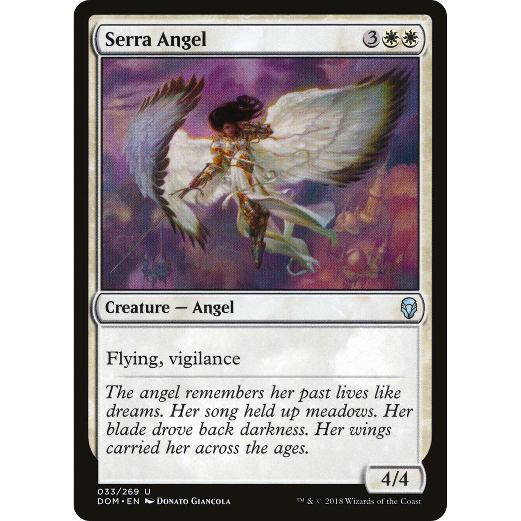 Serra Angel (DOM-033) - Dominaria