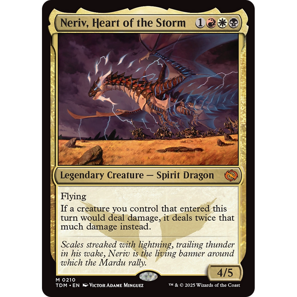 Neriv, Heart of the Storm (TDM-210) - Tarkir: Dragonstorm Foil