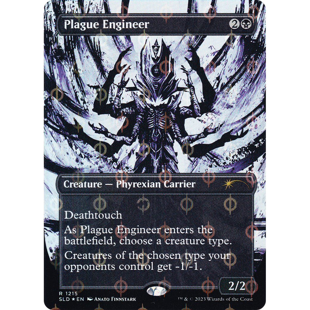 Plague Engineer (Step-and-Compleat Foil) (SLD-1215) - Secret Lair Drop (Borderless) Foil