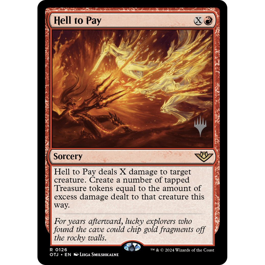 Hell to Pay (PPOTJ-126P) - Outlaws of Thunder Junction Promos Foil