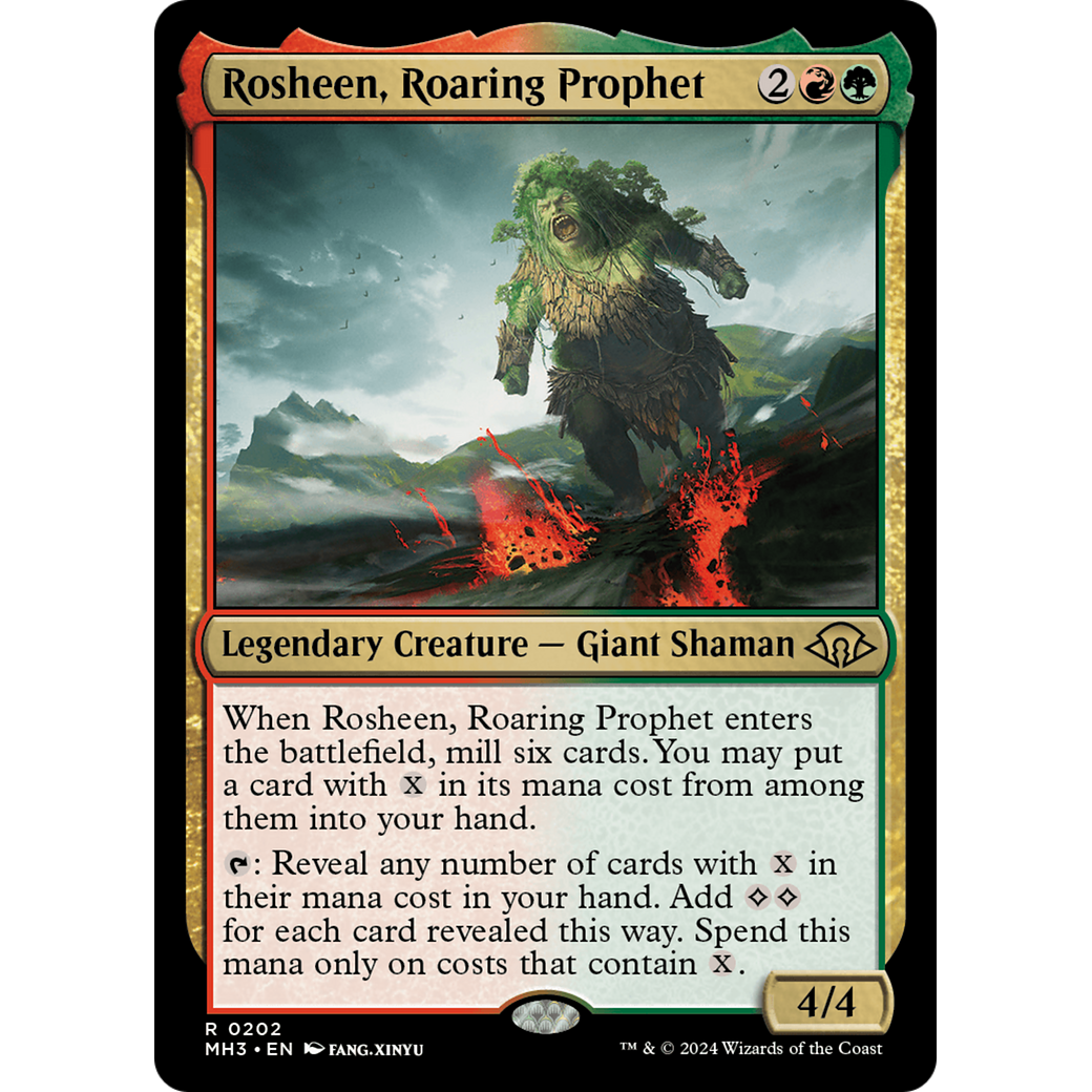 Rosheen, Roaring Prophet (MH3-202) - Modern Horizons 3 Foil